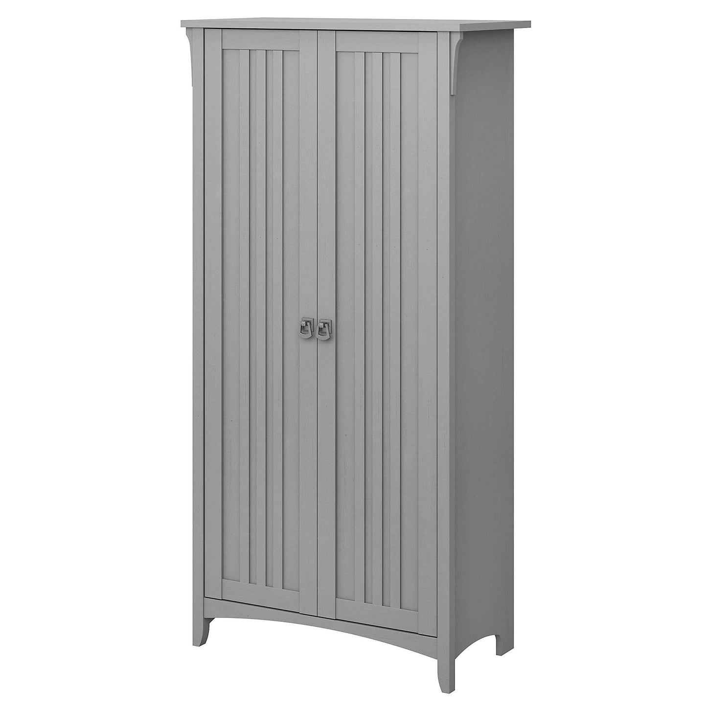 Furniture Salinas Kitchen Pantry Cabinet With Doors, Cape Cod Gray