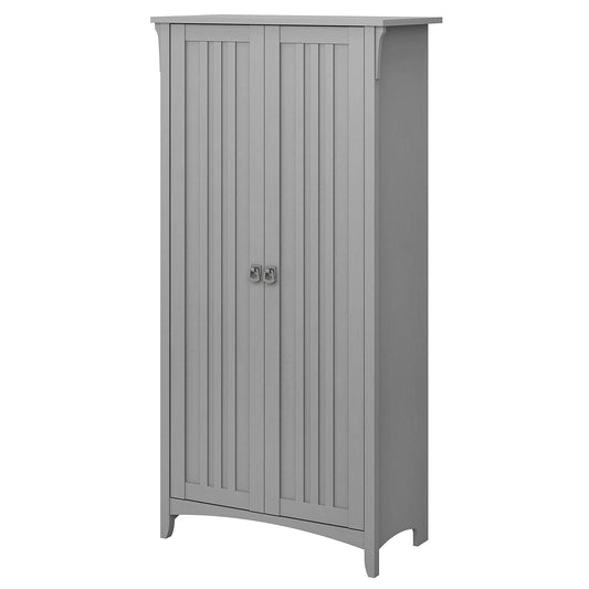 Furniture Salinas Kitchen Pantry Cabinet With Doors, Cape Cod Gray